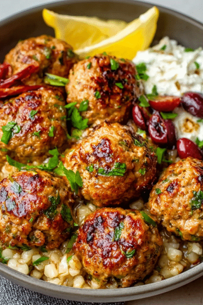 Greek Turkey Meatballs