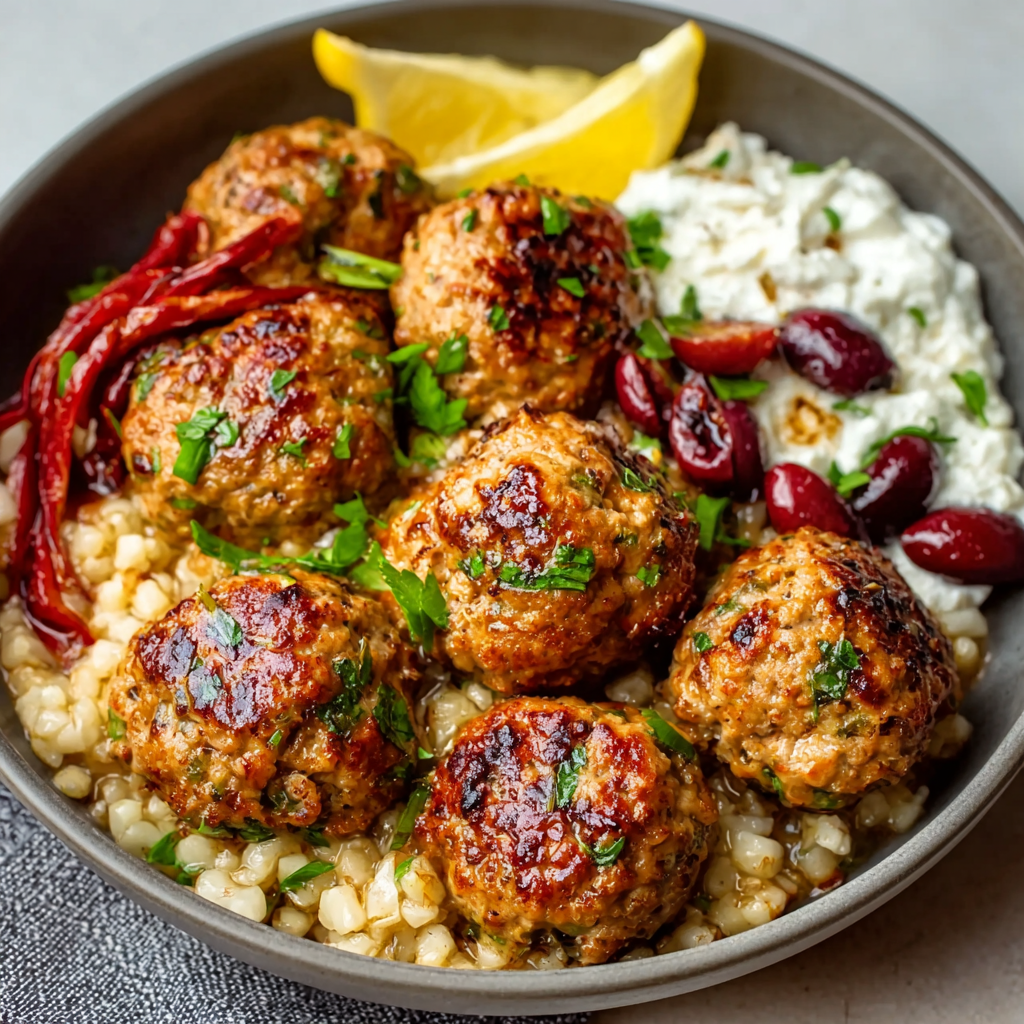 Greek Turkey Meatballs