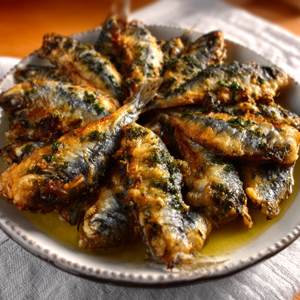 Grilled Chermoula Sardines with Fresh Herbs