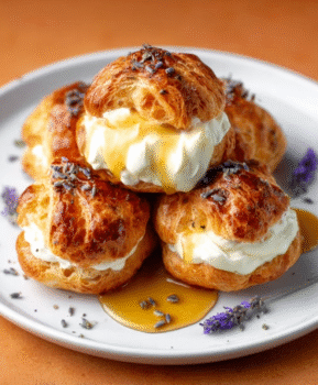 Honey Lavender Cream Puffs