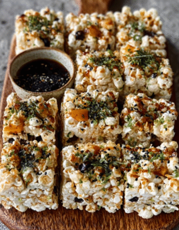 Japanese Furikake Popcorn Marshmallow Treats