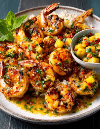 Mango Chili Butter Shrimp