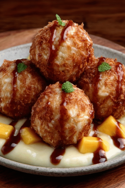 Mango Sticky Rice Truffles