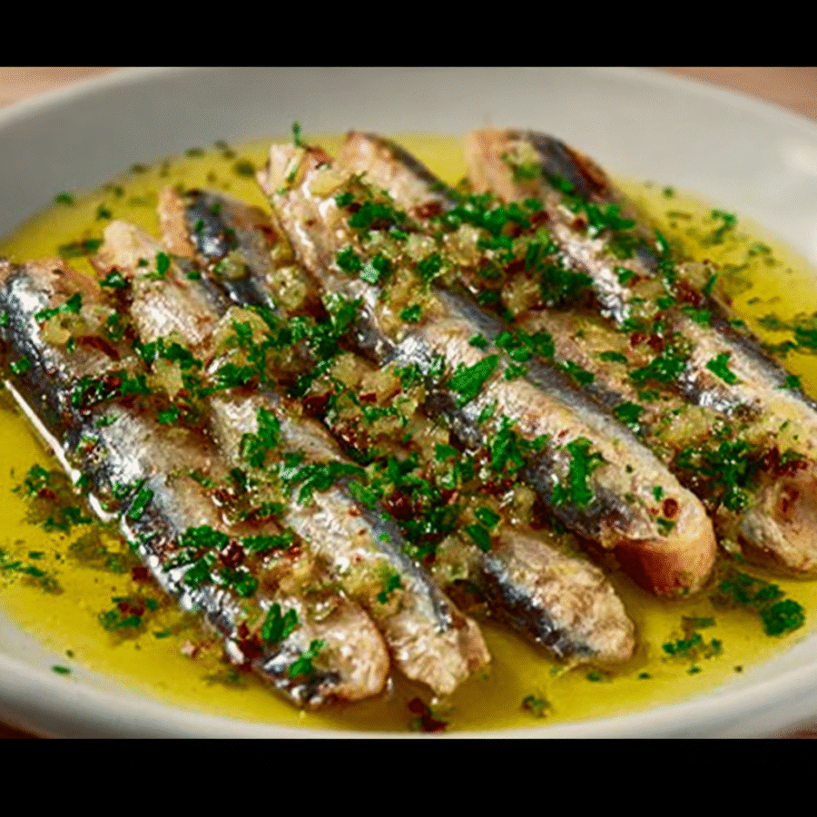 Marinated White Anchovies with a Citrus Touch