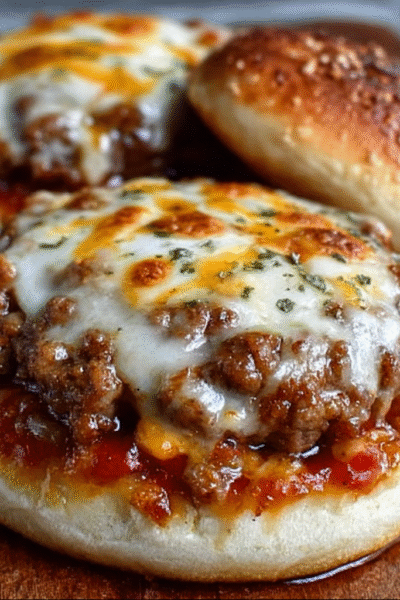 Old School Pizza Burgers