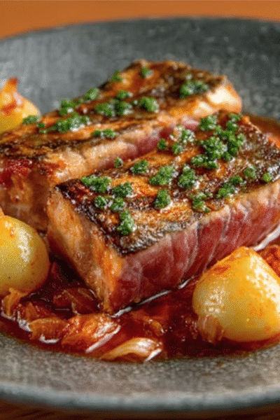Onion-Braised Tuna, Martín Berasategui Style