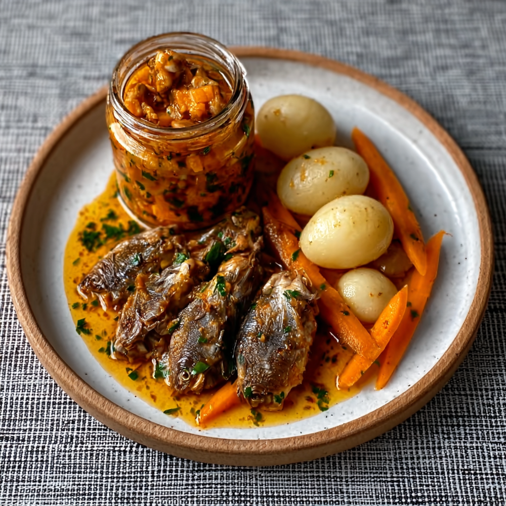Pickled Mushrooms with Fresh Verdina Beans