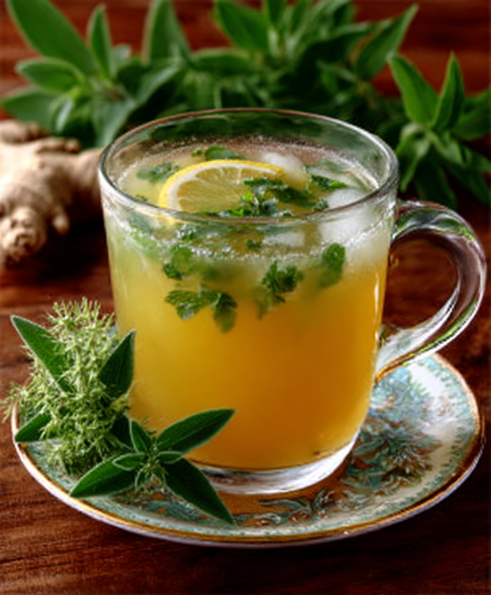 Pineapple Sage Iced Tea