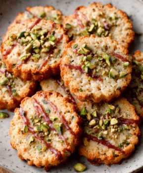 Pistachio Cardamom Shortbread