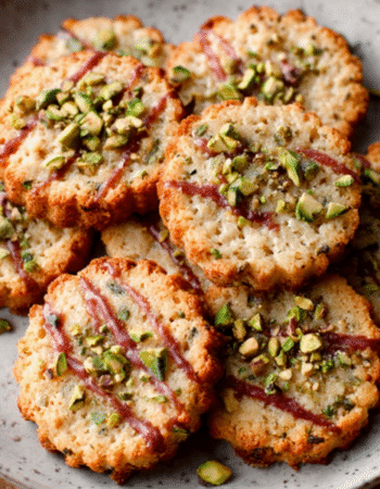 Pistachio Cardamom Shortbread