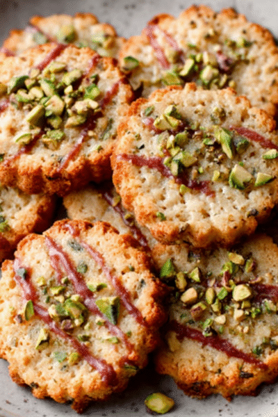 Pistachio Cardamom Shortbread