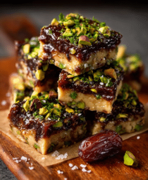 Pistachio Date Energy Bars with Sea Salt