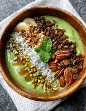 Pistachio Mint Smoothie Bowl