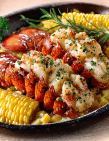 Poached Lobster & Corn with Tarragon Butter