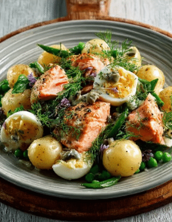 Poached Trout Potato Salad