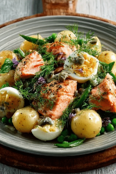 Poached Trout Potato Salad