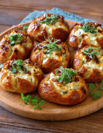 Rolls Stuffed with Mushrooms and Goat Cheese