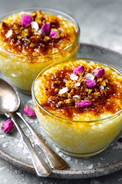 Saffron Vanilla Rice Pudding