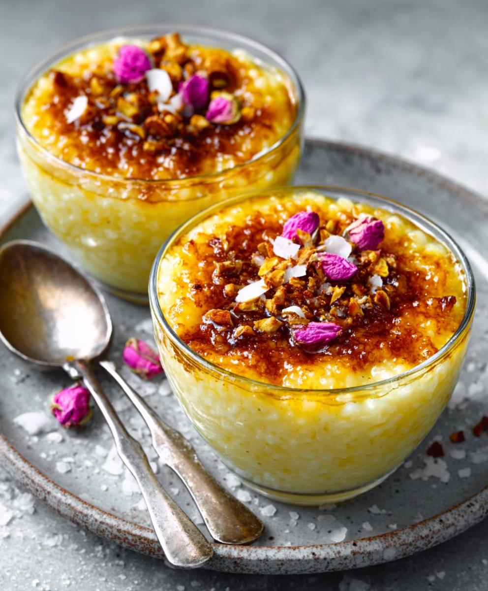 Saffron Vanilla Rice Pudding