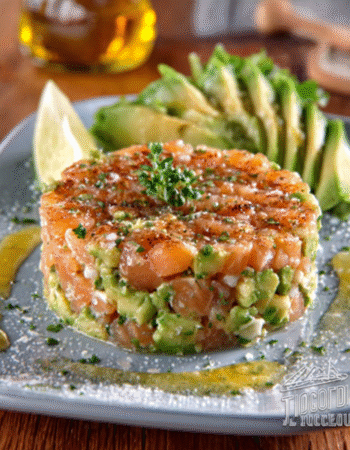 Salmon Tartare with Avocado and Lime