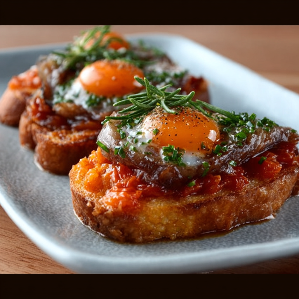 Savory Brioche with Huevo de Toro Tomato and Herbs