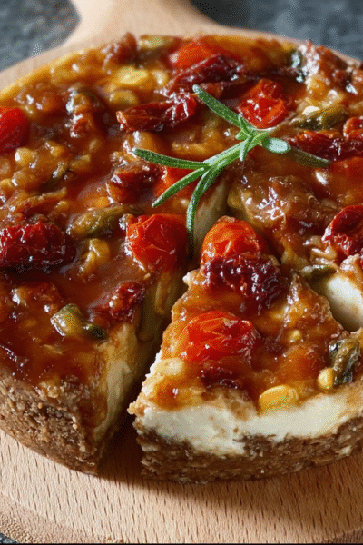 Savory Tart with Sweet Corn and Sun-Dried Tomatoes