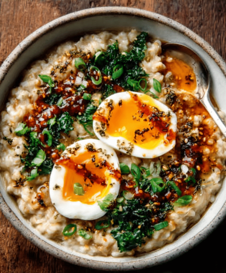 Savory Za’atar Oat Porridge with Soft-Boiled Egg Delights! 5 Savory Za’atar Oat Porridge with Soft-Boiled Egg