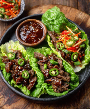 Sesame Tamarind Beef Bulgogi Lettuce Wraps