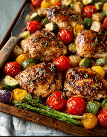 Sheet Pan Balsamic Chicken So Easy and Healthy!