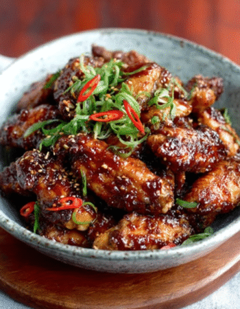 Sticky Chicken Wings with Plum Ketchup