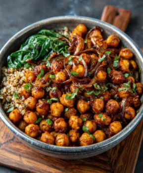 Sumac-Spiced Chickpea & Quinoa Bowls