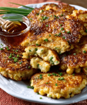 Sweet Corn & Chive Fritters