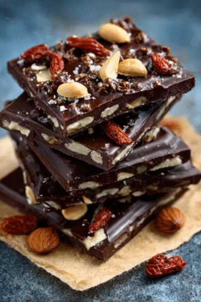 Szechuan Peppercorn Dark Chocolate Bark