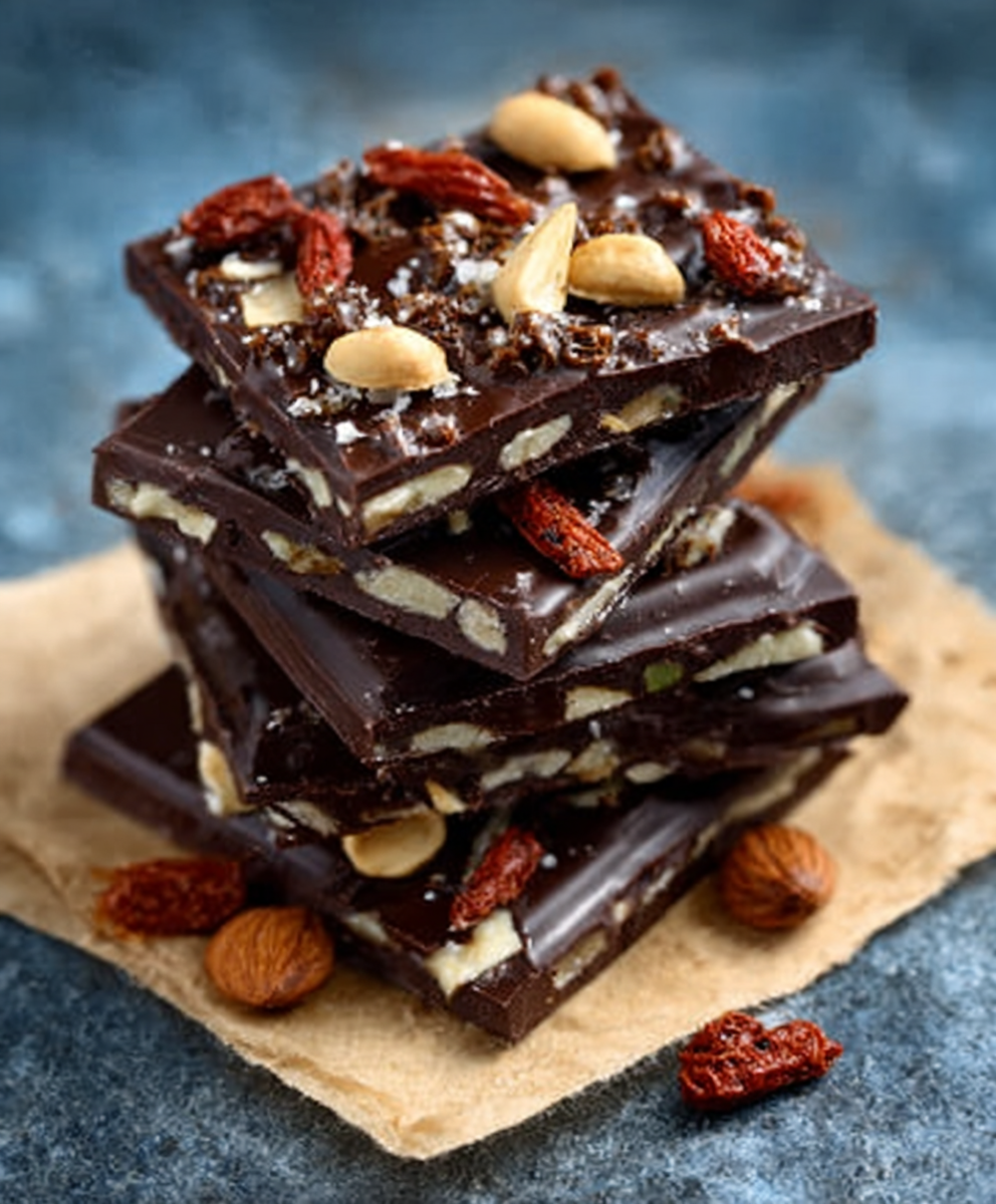 Szechuan Peppercorn Dark Chocolate Bark