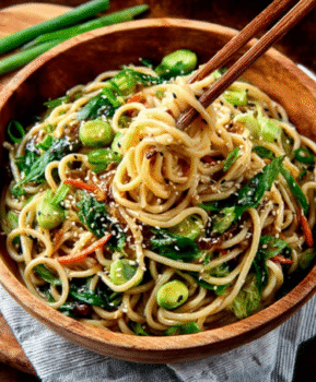 Udon Noodle Salad with Shiso & Sesame