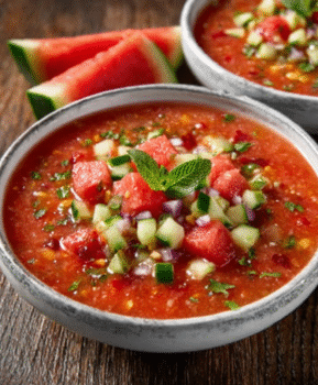 Watermelon Cucumber Gazpacho