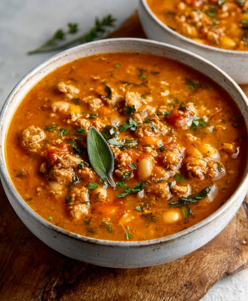 White Bean Pumpkin Turkey Chili