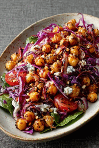 Zaatar Roasted Chickpea Salad