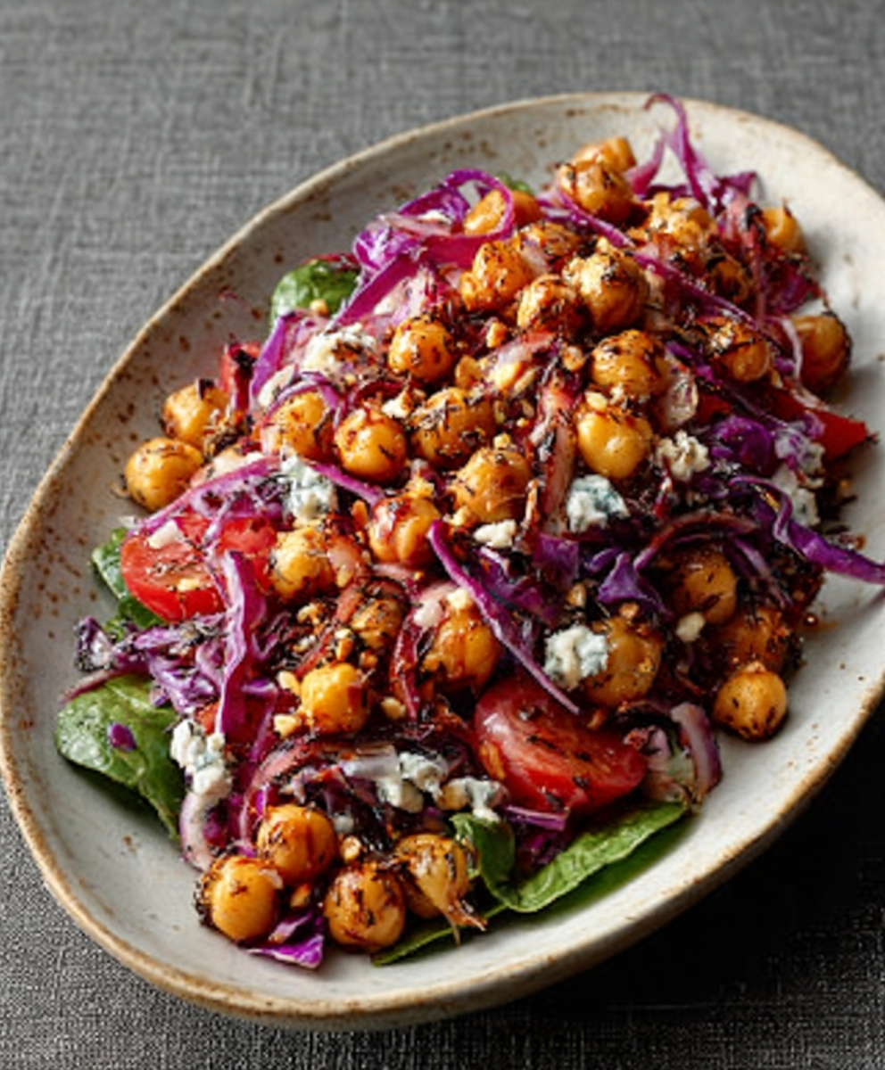 Zaatar Roasted Chickpea Salad