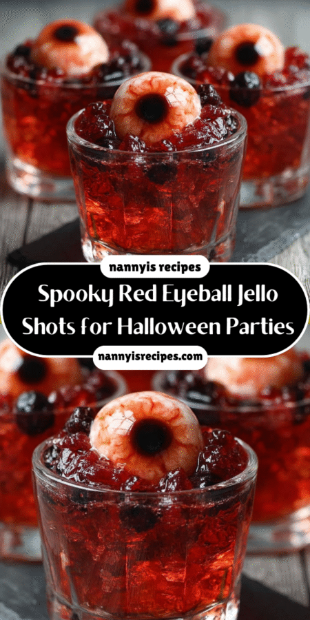 Spooky Red Eyeball Jello Shots for Halloween Parties! 4 13 2