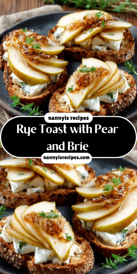 Rye Toast with Pear and Brie: Discover a Delicious Pairing! 4 14