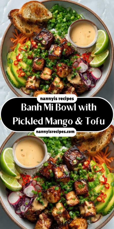 Banh Mi Bowl with Pickled Mango & Tofu: A Delightful Recipe! 4 26 2