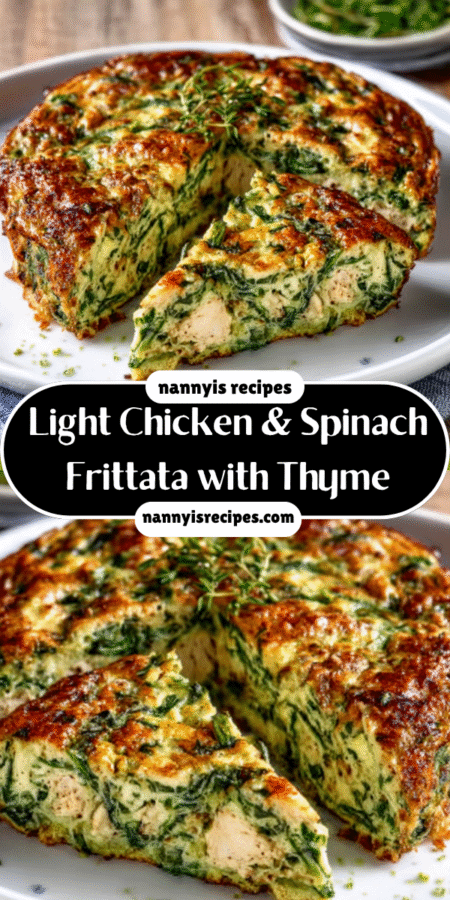 Light Chicken & Spinach Frittata with Thyme for a Healthy Meal 7 26 5
