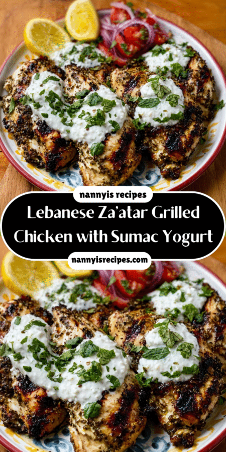 Lebanese Za’atar Grilled Chicken with Sumac Yogurt delights! 4 27 1