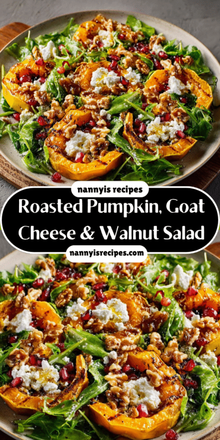 Roasted Pumpkin, Goat Cheese & Walnut Salad Delight! 7 28 4