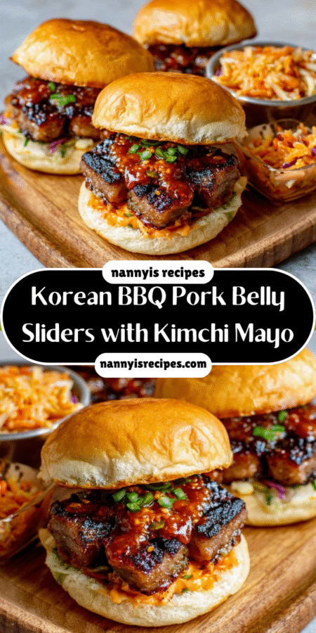 Korean BBQ Pork Belly Sliders with Kimchi Mayo delight! 4 29
