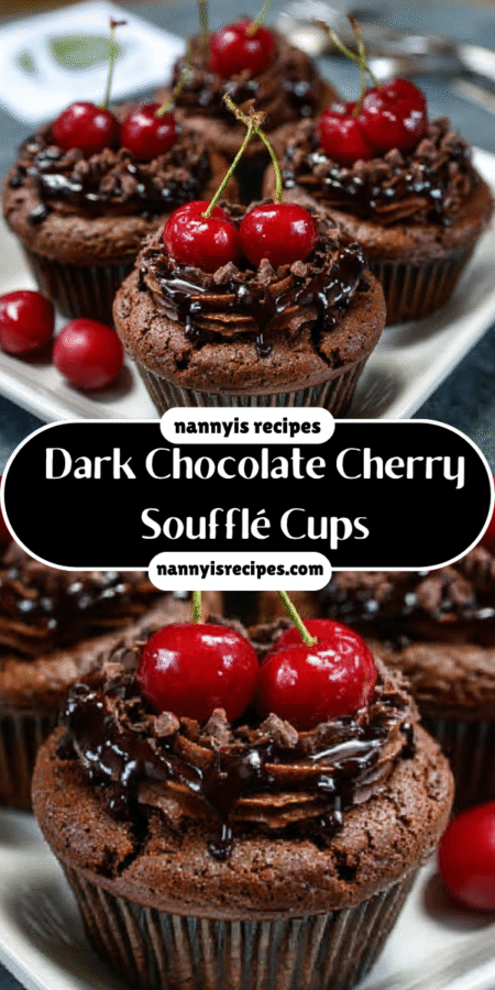 Dark Chocolate Cherry Soufflé Cups: A Cozy Delight! 7 30 1