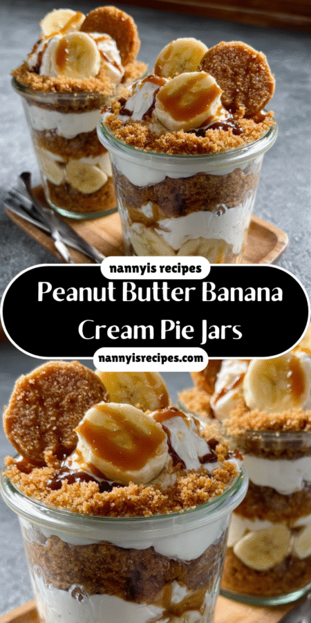 Peanut Butter Banana Cream Pie Jars: An Easy Delight! 6 32 1