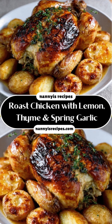 Roast Chicken with Lemon, Thyme & Spring Garlic Made Easy! 7 37 2