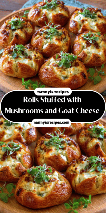 Rolls Stuffed with Mushrooms and Goat Cheese: A Must-Try Recipe! 4 9